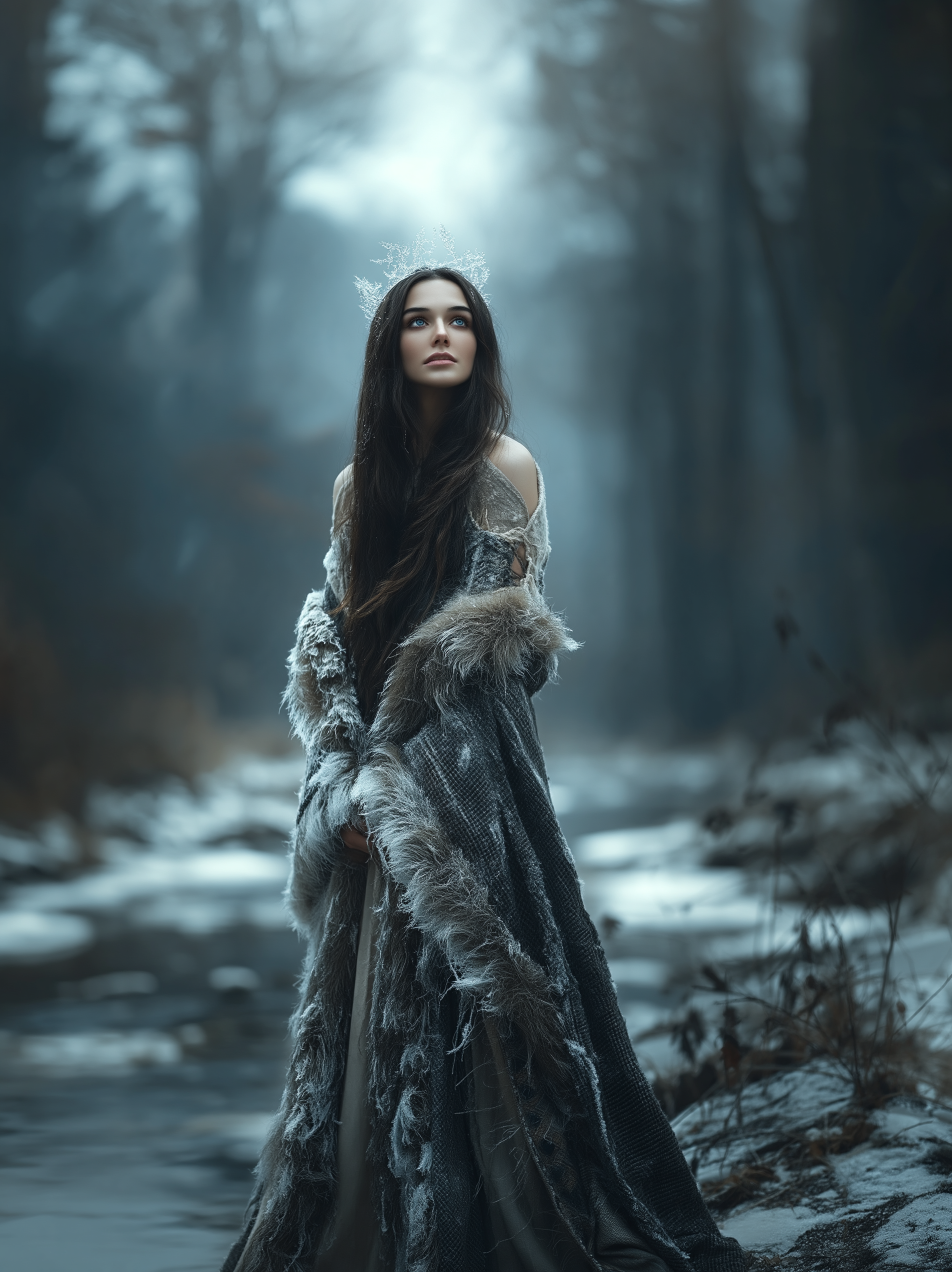 Marzanna była boginią śmierci, zimy, ale symbolizowała przy tym zmianę. Artystyczna interpretacja Marzanny, słowiańskiej bogini śmierci oraz zimy.