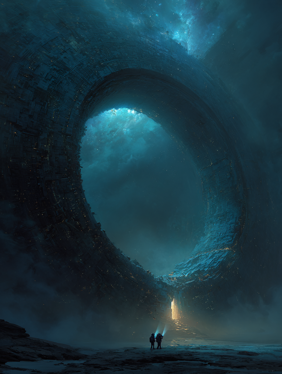 Wyprawa do ruin wymarłych przed eonami cywilizacji to kosmiczny odpowiednik eksploracji lochów. Porzucone megastruktury skrywają w sobie śmiertelne pułapki i relikty odwracające losy galaktyki. Badacze zbliżający się do potężnej, starożytnej megastruktury obcych w przestrzeni kosmicznej. Ruiny Prekursorów w worldbuildingu space opery.