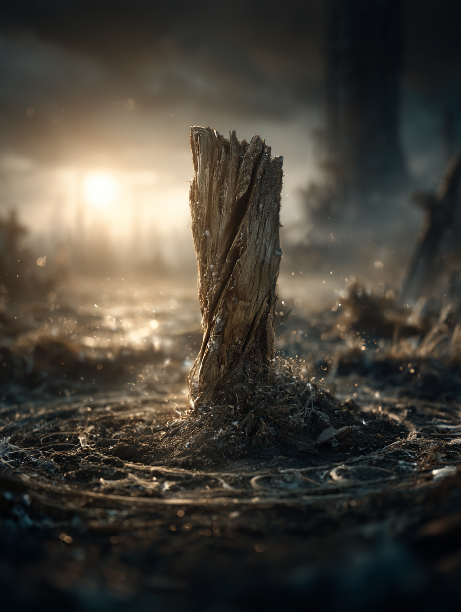 Przywiązanie ptaka do wbitego w ziemię pala wyznaczało magiczną granicę podczas wiejskiej egzekucji. Drewniany, rozszczepiony pal wbity w ziemię wewnątrz narysowanego okręgu, symbolizujący granicę sacrum i profanum. Demonologia słowiańska wymagała krwawej ofiary, by powstrzymać zarazę.